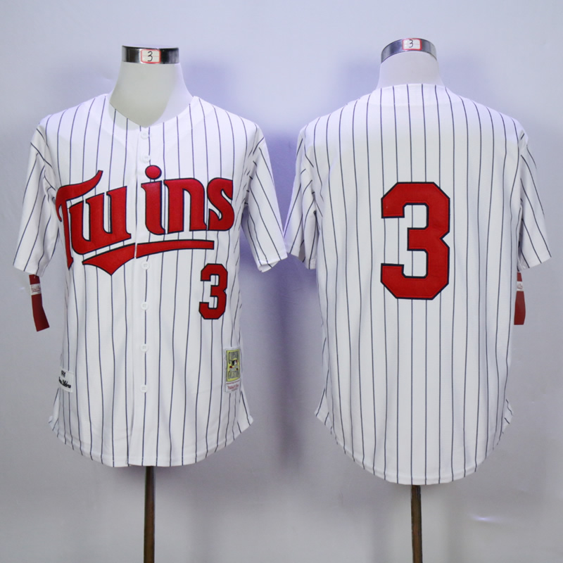 Men Minnesota Twins 3 Killebrew White Throwback 1991 MLB Jerseys